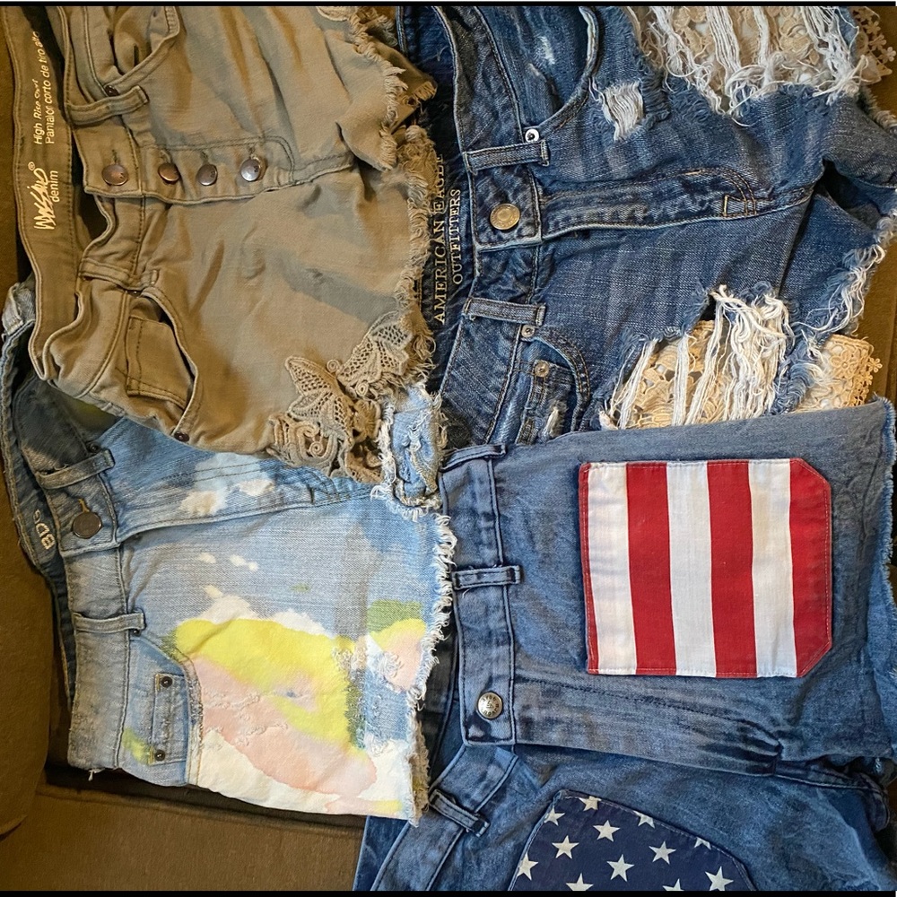 Bundle of denim shorts